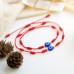 PPJew 7 Knot Evil Eye Bracelet Red String Bracelets Protection Mommy and Me Matching Bracelet Set Amulet for Women Little Girls/Boys