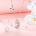 PPJew Unicorn Necklace for Girls Crystal Pendant Necklaces Unicorn Jewelry for Teens Little Girls Daughter Granddaughter Birthday Party Gift