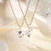 PPJew Butterfly Sister/Friendship Necklace for Big Sister Little Bestie BFF Pendant Necklaces Matching Relationship Necklace for Girls Women Best Friend-B09D2WYHND