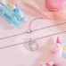 PPJew Unicorn Necklace for Girls Crystal Pendant Necklaces Unicorn Jewelry for Teens Little Girls Daughter Granddaughter Birthday Party Gift-B08LKPKLH6