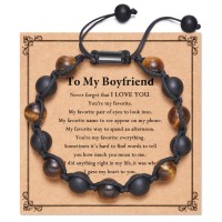 PPJew Boyfriend Bracelet Gifts for Boyfriend Birthday Gifts for Him from Girlfriend-G49-bf