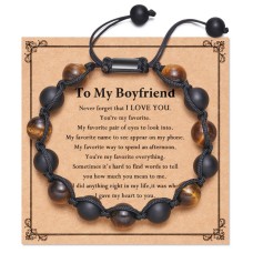 PPJew Boyfriend Bracelet Gifts for Boyfriend Birthday Gifts for Him from Girlfriend-G49-bf