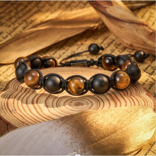 Gifts for Dad Gifts from Daughter Birthday Gift Bracelets for Men Fathers Day Tiger Eye Cool Gifts for Dad Who Wants Nothing Best Dad Ever to My Dad