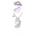 PPJew Unicorn Necklace for Girls Crystal Pendant Necklaces Unicorn Jewelry for Teens Little Girls Daughter Granddaughter Birthday Party Gift