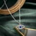 PPJew Layered Evil Eye Necklaces for Women 18K Gold Plated Dainty Chocker Necklace Delicate Jewelry Gift for Women Girls Silver